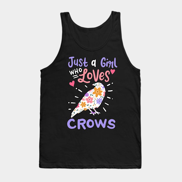 Crows Bird Crow Lover Tank Top by KAWAIITEE